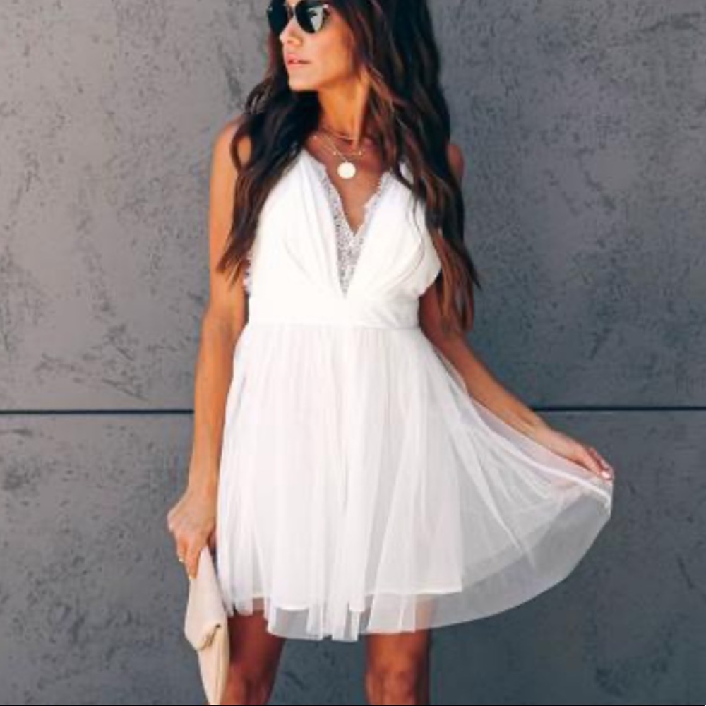 Tulle Babydoll Dress